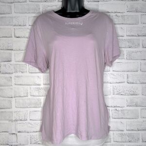 H&M Divided Lavender ‘SuperHero’ Tshirt Shirt Size Medium